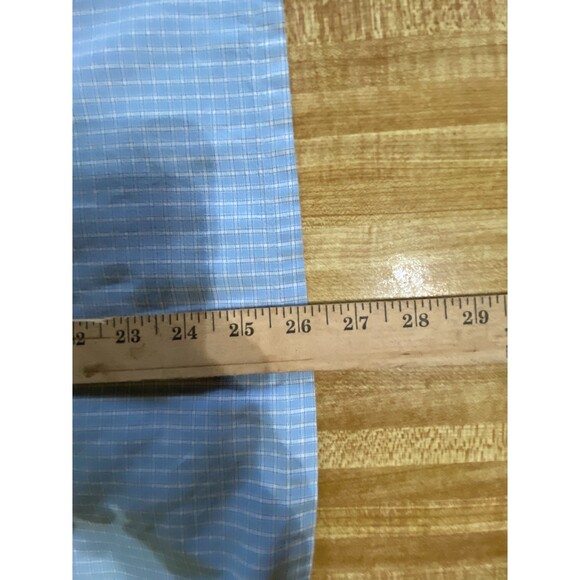 Studio Works Embroidered Blue & White Checked Shirt Size L Cool! Comfy! Cotton! - Picture 6 of 7